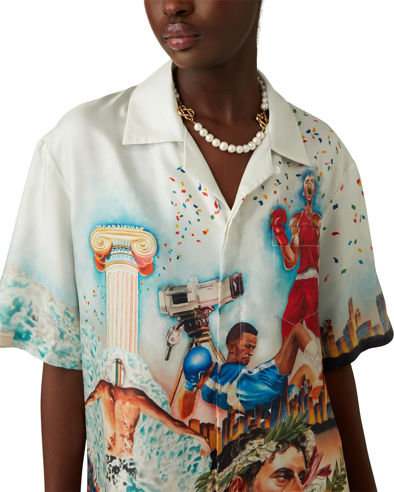Celebration Du Sport Silk Shirt | Casablanca Paris - 9