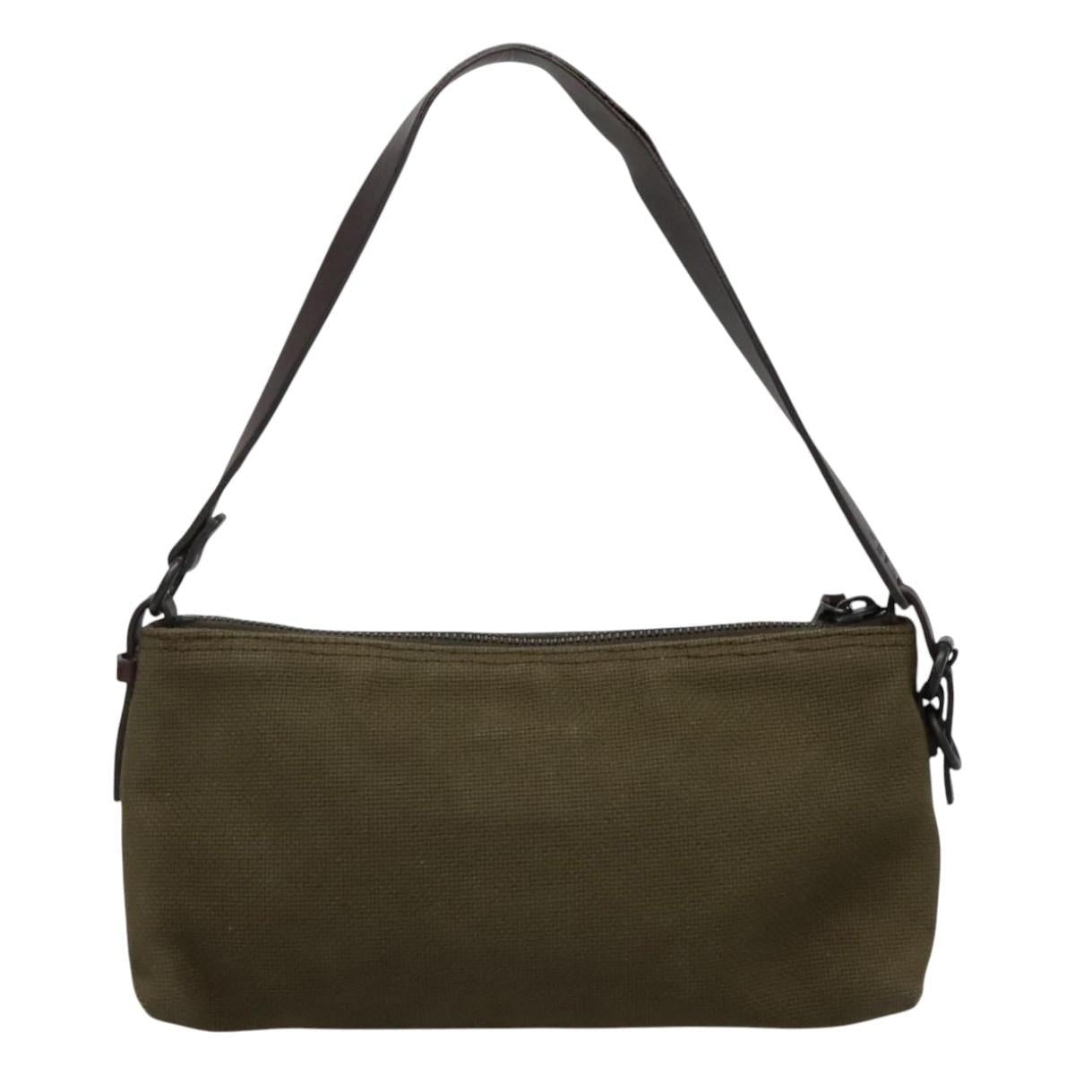 GUCCI Hand Bag Canvas Leather Khaki - 2