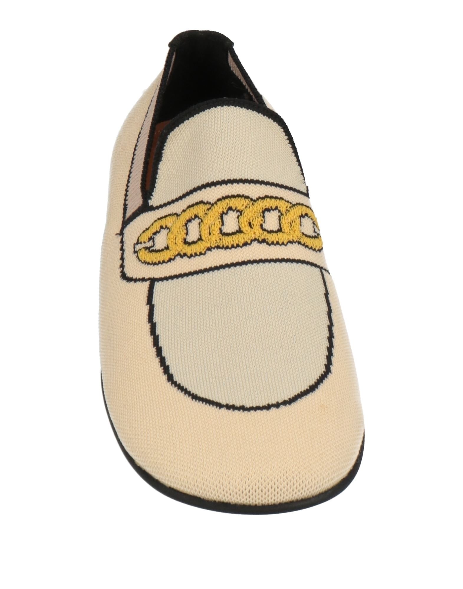 Beige Women's Loafers - 4