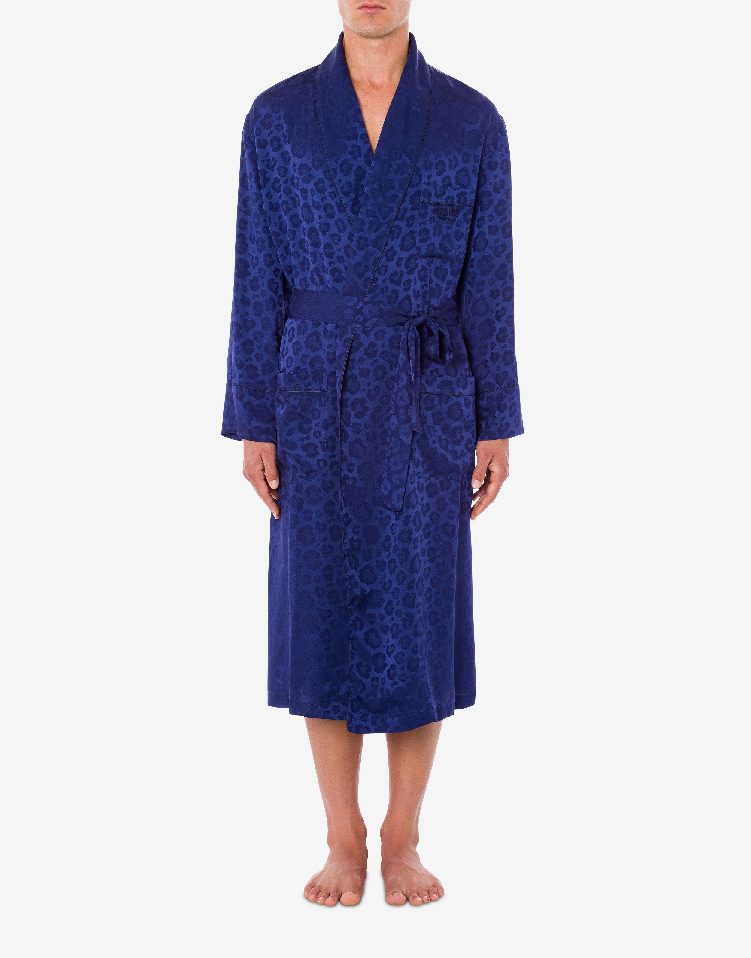 LEOPARD JACQUARD DRESSING GOWN - 2