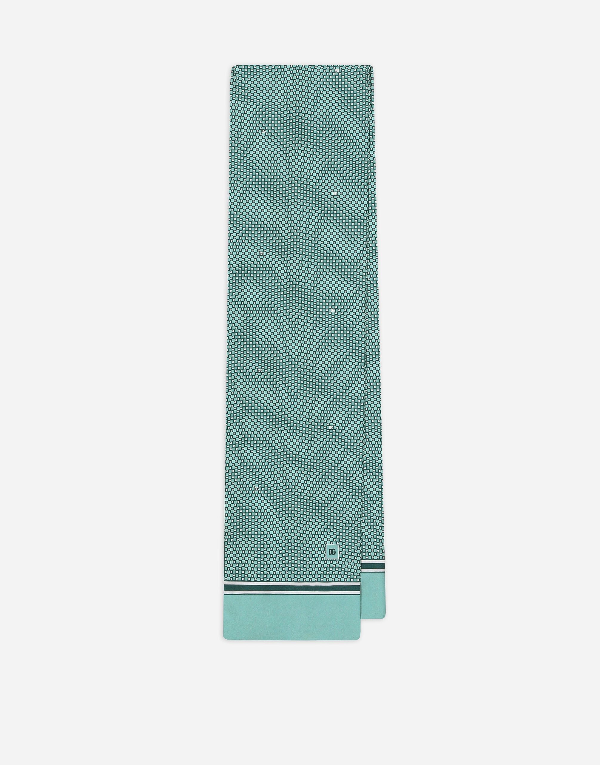 Silk scarf with print - 1
