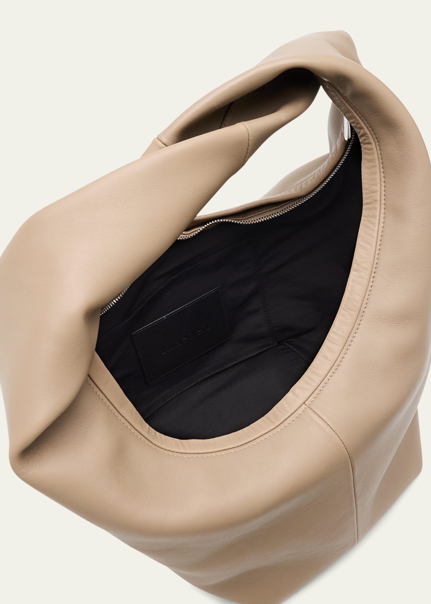 Yela Twisted Leather Shoulder Bag - 4