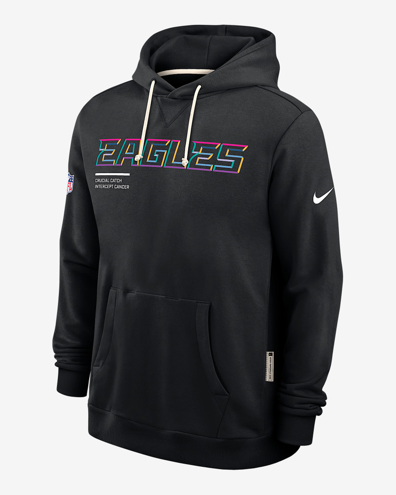 Philadelphia Eagles Crucial Catch Sideline Men's Nike Dri-FIT NFL Pullover Hoodie - 1