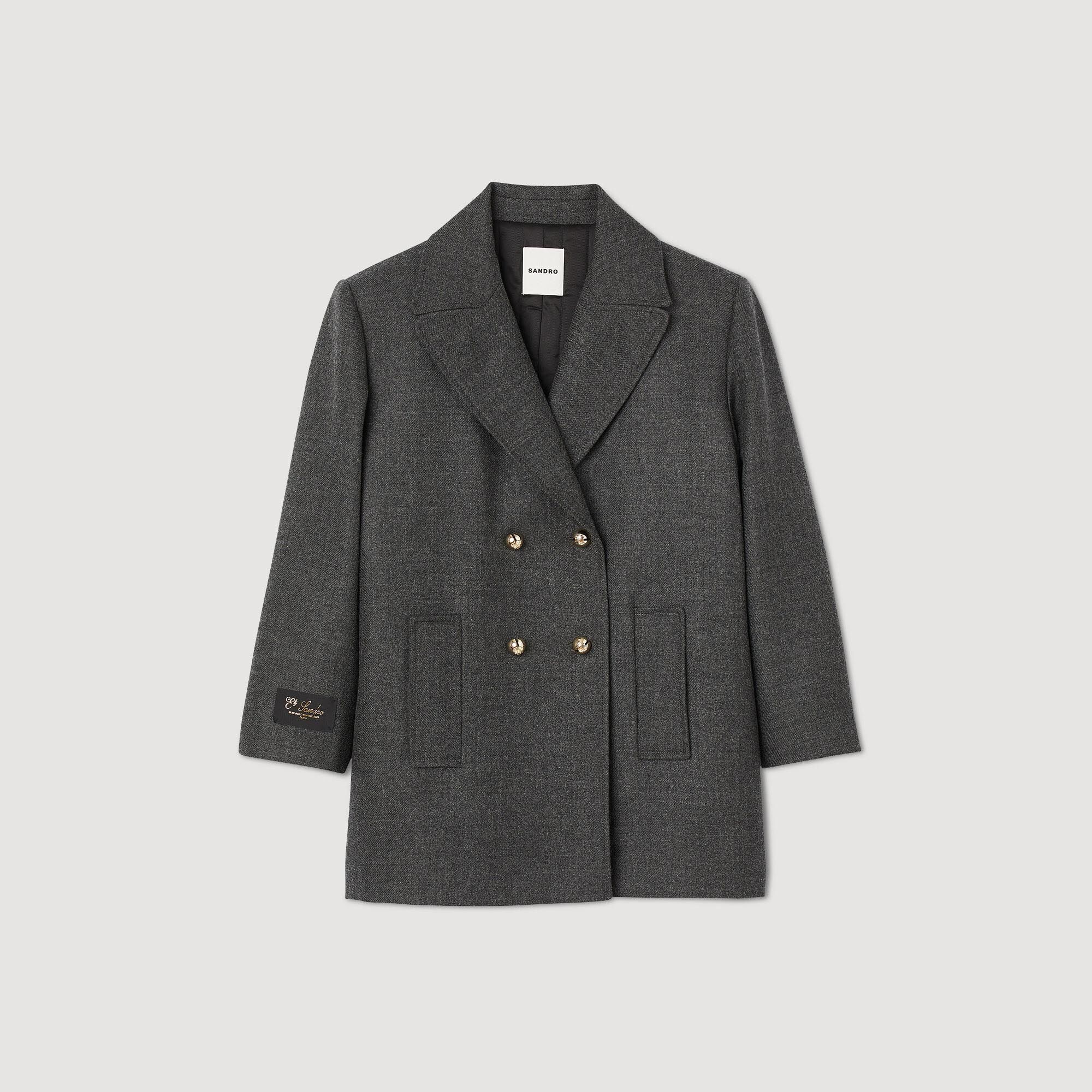 WOOL PEA JACKET - 1