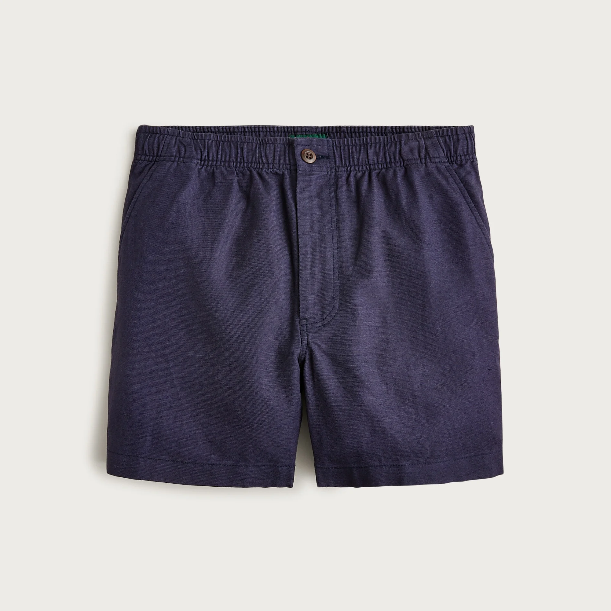 5.5'' Pier short in cotton-linen blend - 1