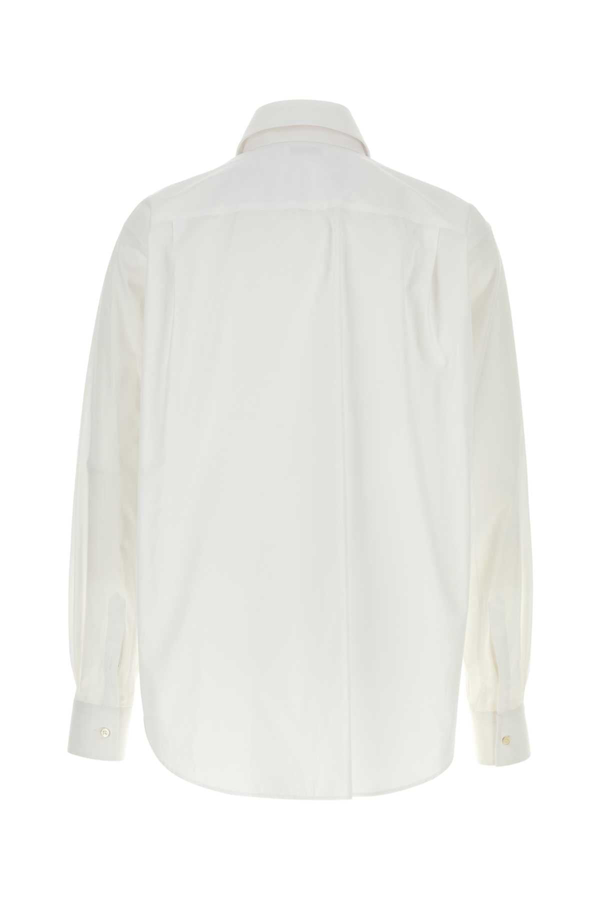 Alexander Mcqueen Men White Poplin Shirt - 2