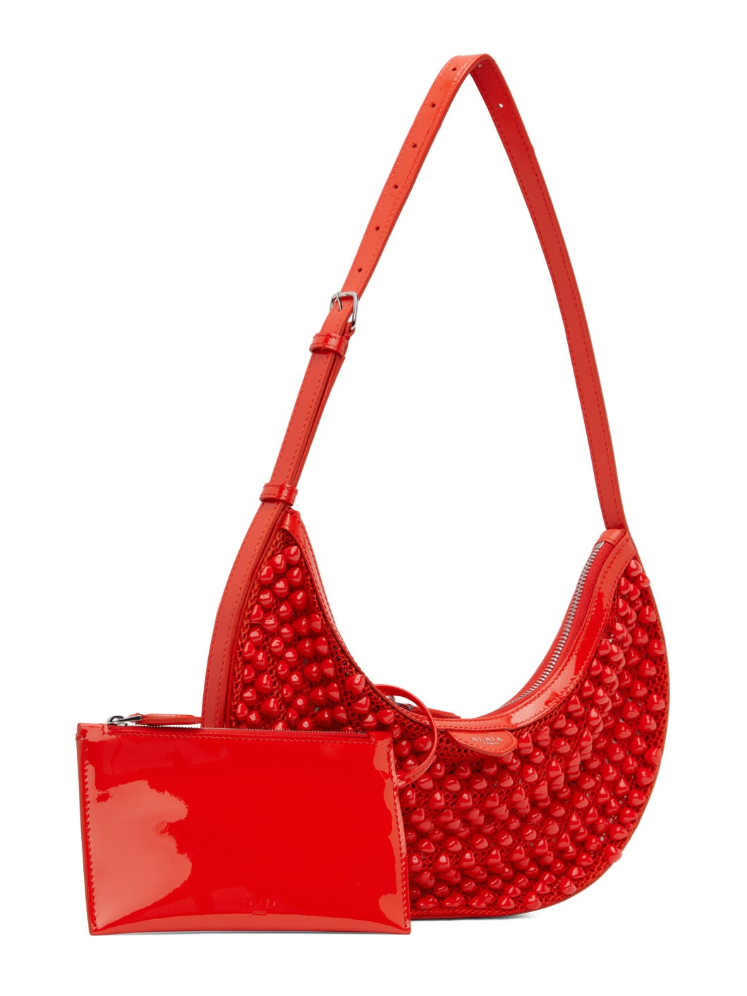 Orange One Piece Demi Lune Bag - 2