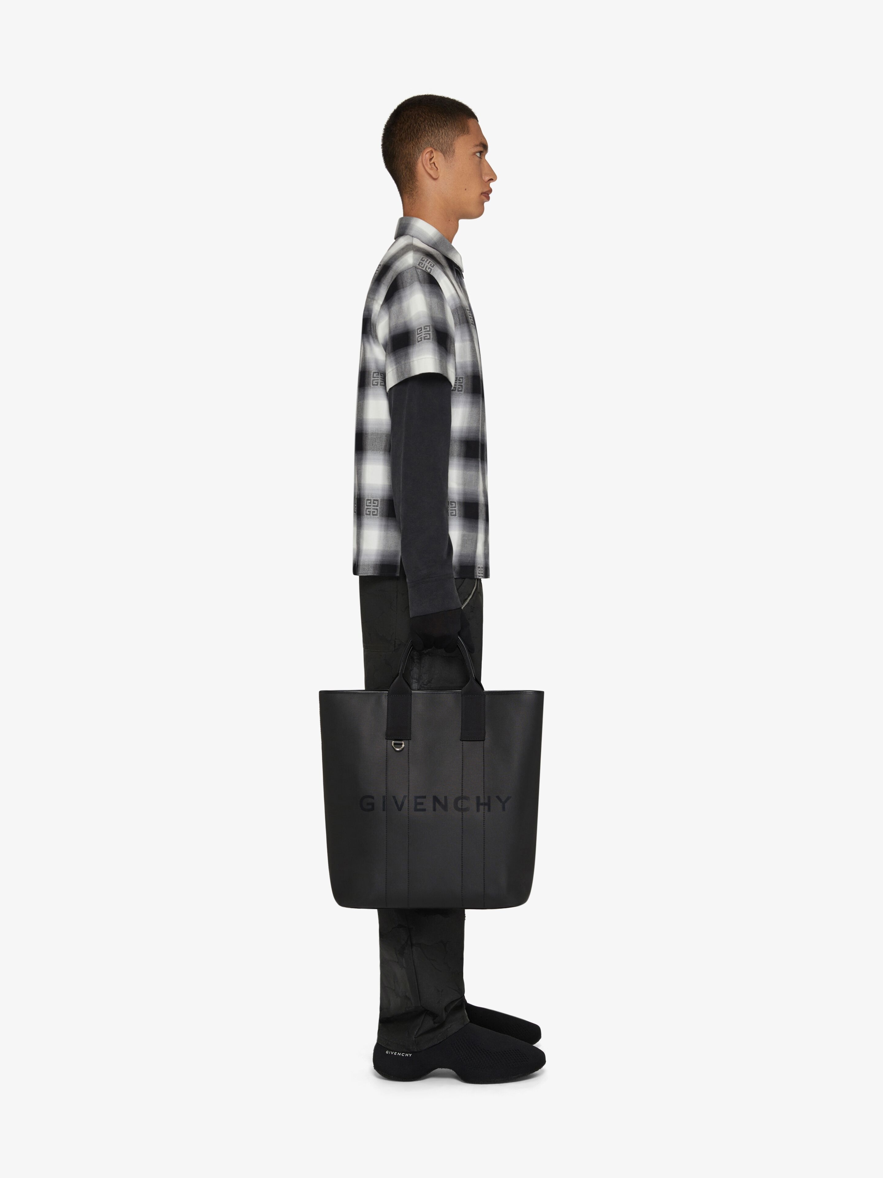 OVERSIZED SHIRT IN 4G CHECKED FLANNEL - 3