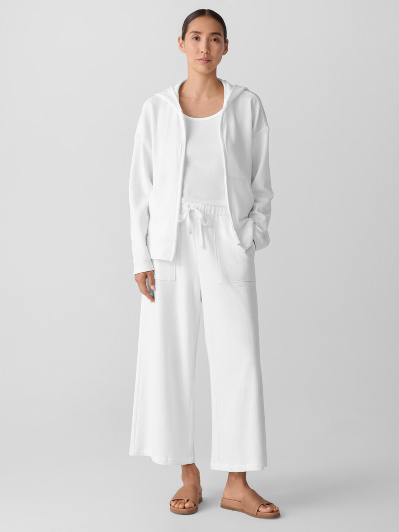 EILEEN FISHER Lightweight Organic Cotton Terry Wide-Leg Pant outlook