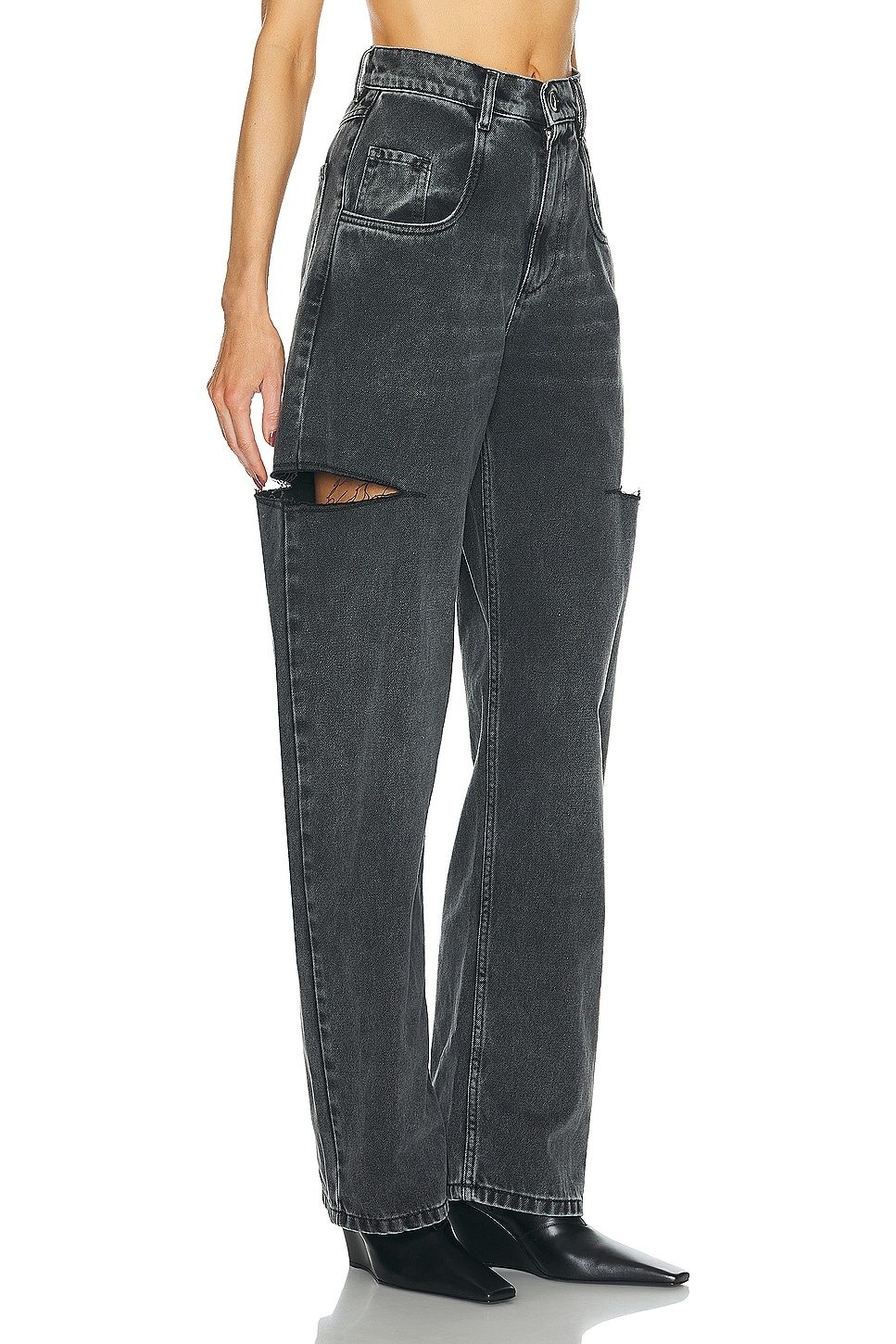 パンツ MAISON MARGIELA 5POCKETS CUTOUT DNIM Maison Margiela - Cut-out Jeans | HBX - Globally Curated