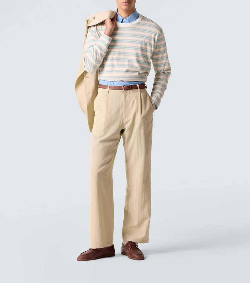 AURALEE Cotton and wool viyella suit pants outlook