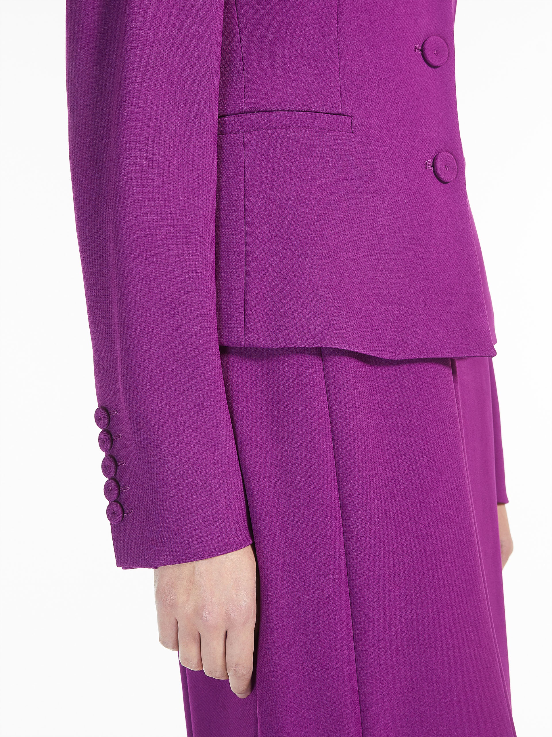 AGIATE Viscose cady blazer - 6