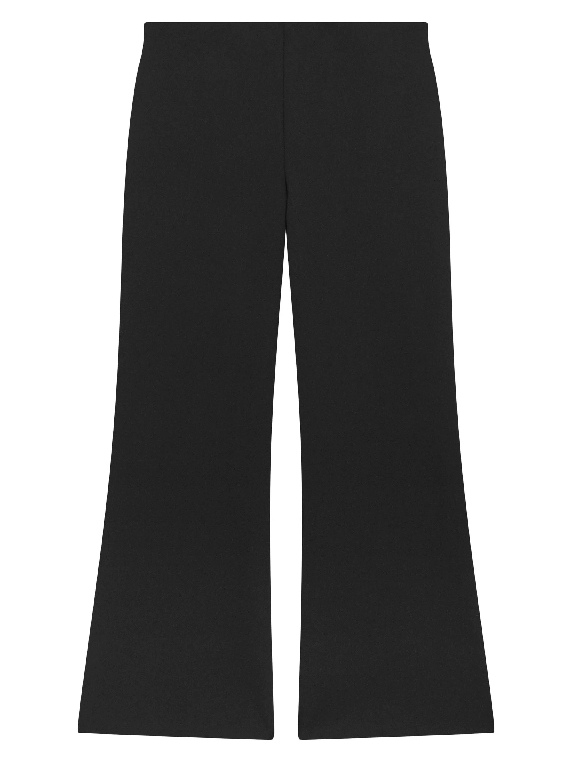 Women's Stretch-Nylon Kick Flare Pants - Black - 1