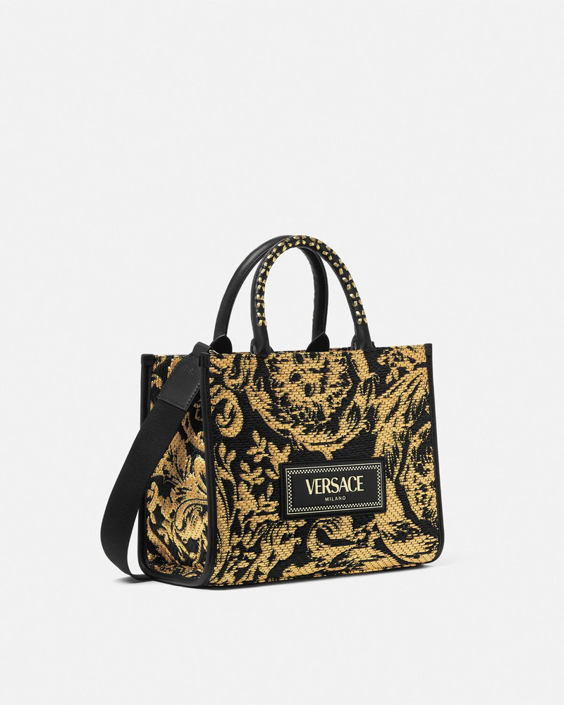 Barocco Athena Raffia Small Tote Bag 2