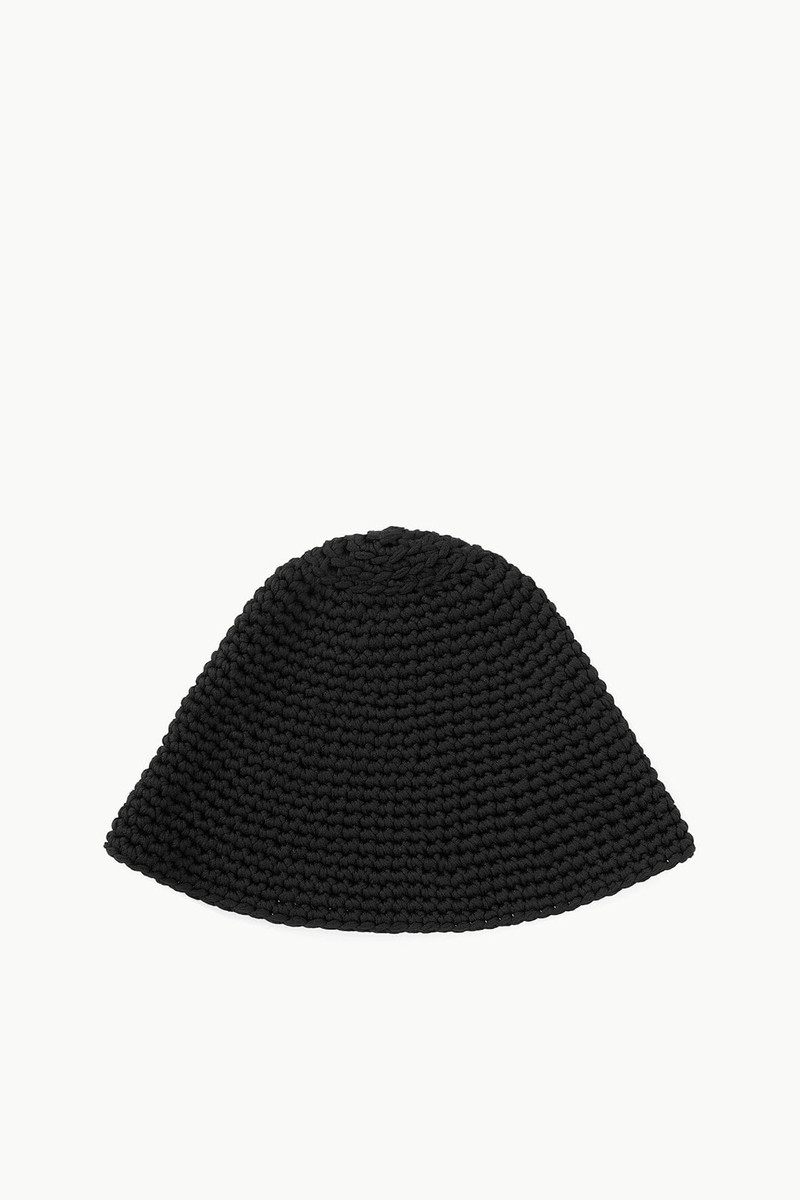 STAUD CROCHET HAT BLACK 4
