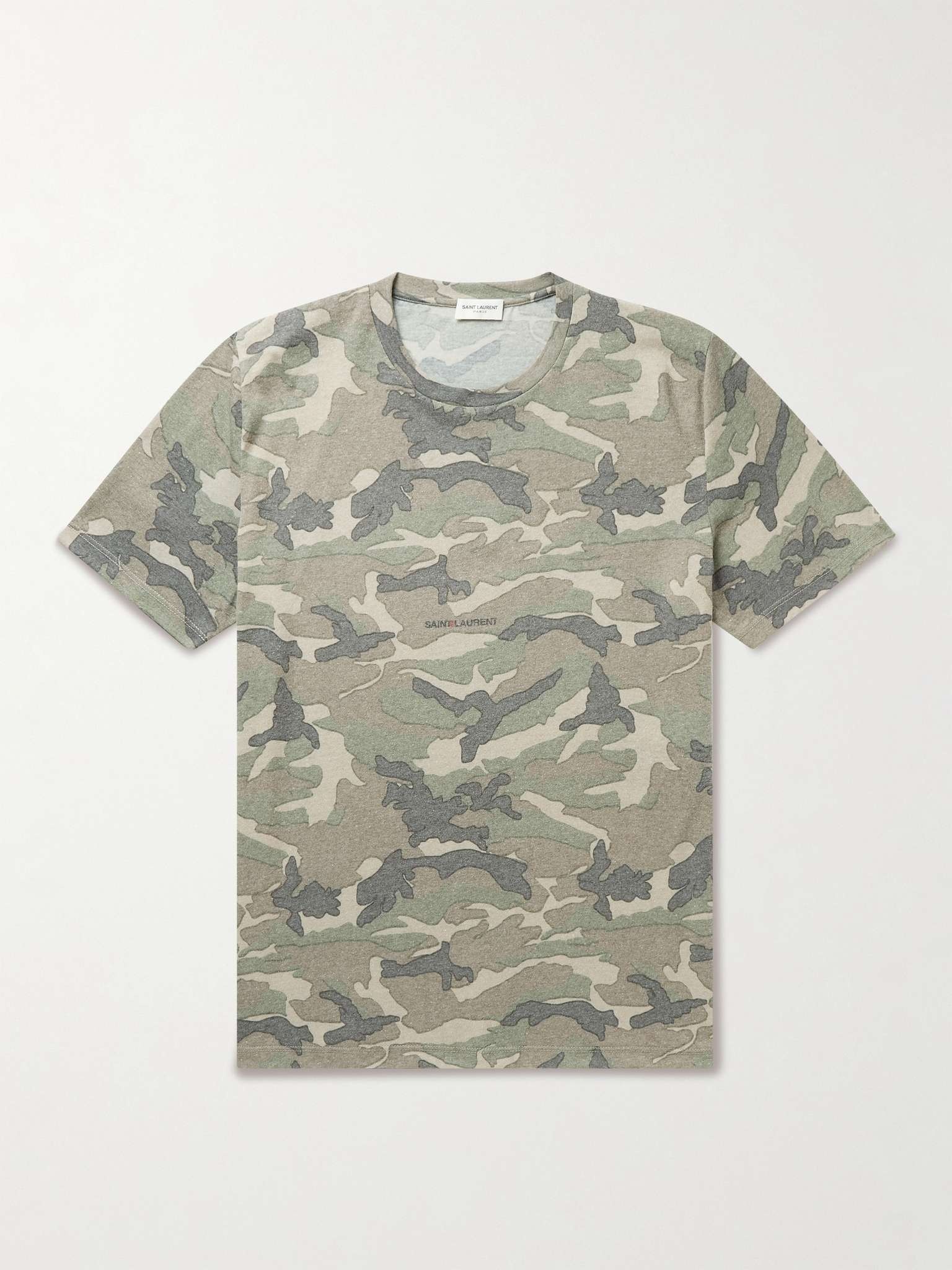 Camouflage-Print Cotton-Blend Jersey T-Shirt - 1