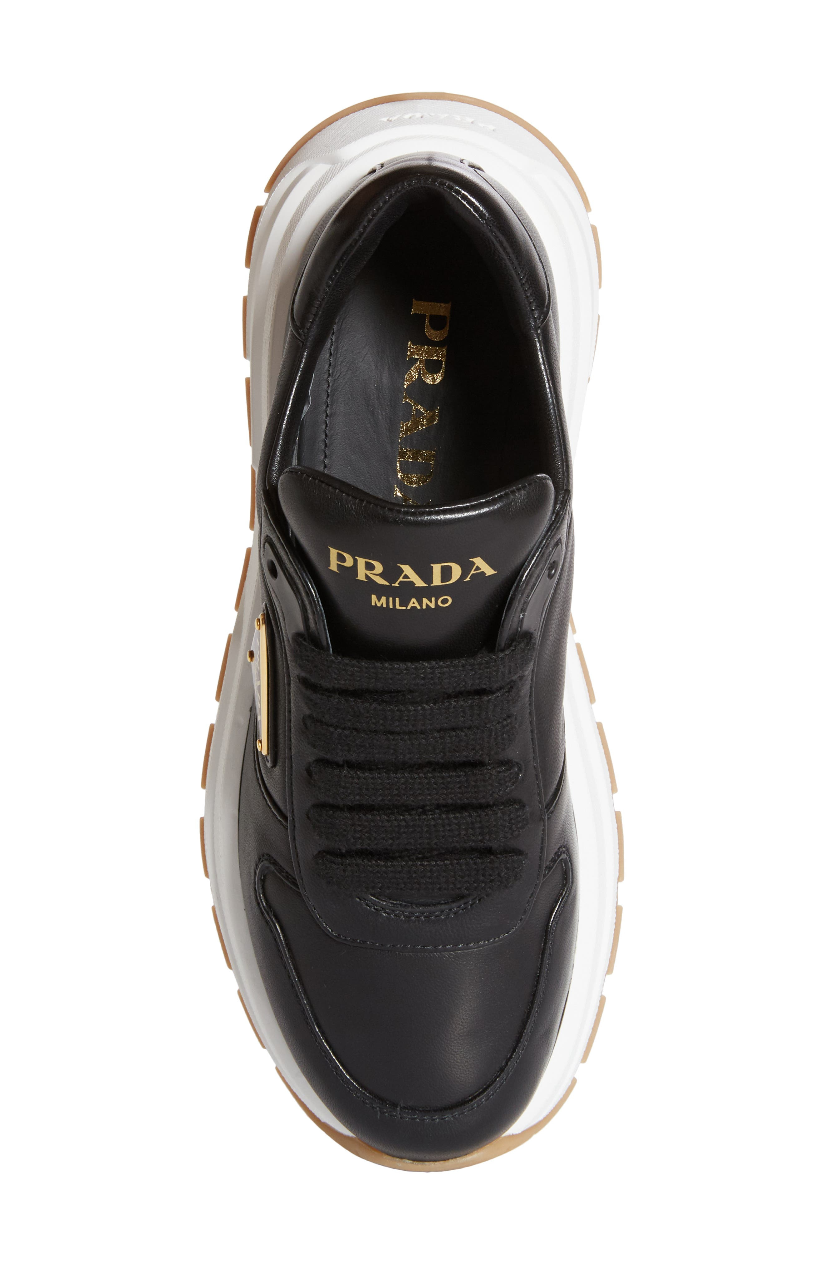 Triangle Logo Lace-Up Sneaker - 5
