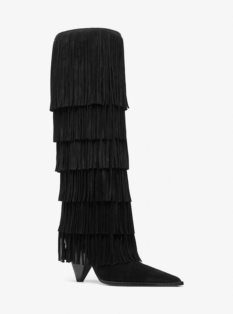 Jayla Suede Fringed Boot 1