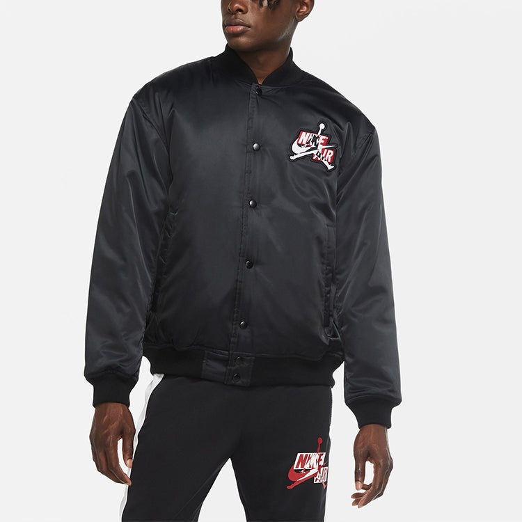 Air Jordan Jumpman Classics Athleisure Casual Sports Stay Warm Jacket Black CT3462-010 - 4
