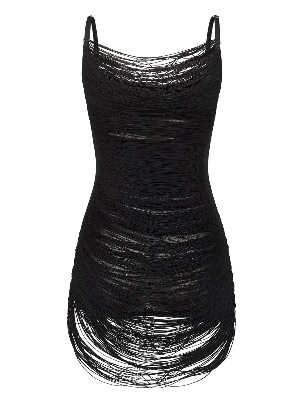 fringed mini dress - 2