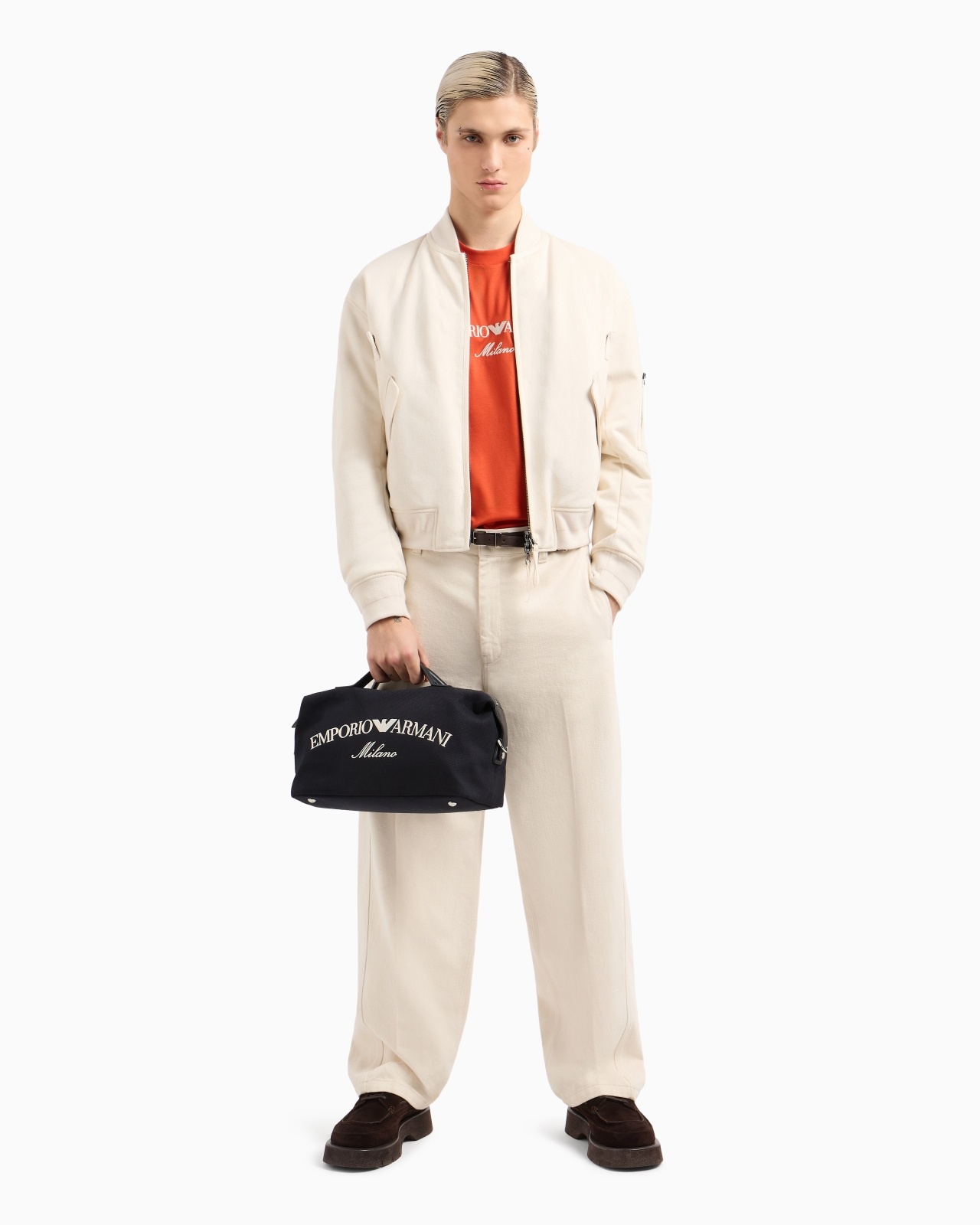 JERSEY-LYOCELL BLEND T-SHIRT WITH ASV LOGO EMBROIDERY - 4
