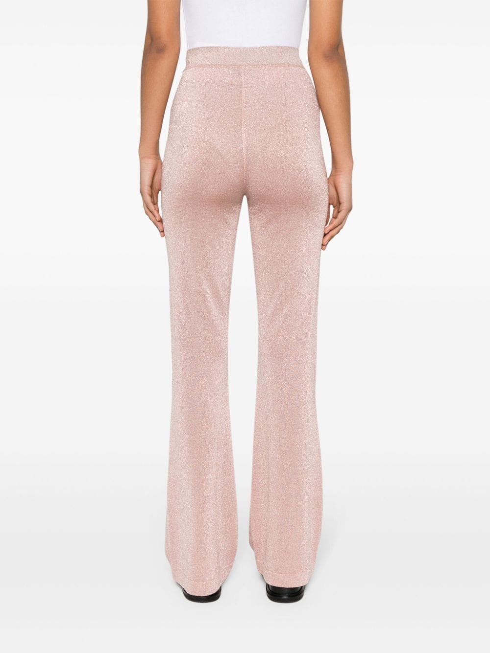 straight-leg Lurex trousers - 4