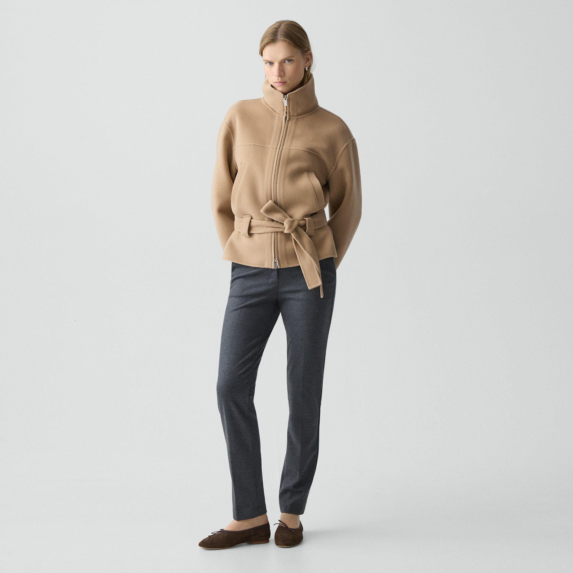 Cropped Anorak Jacket in Textured Wool-Cashmere - 6