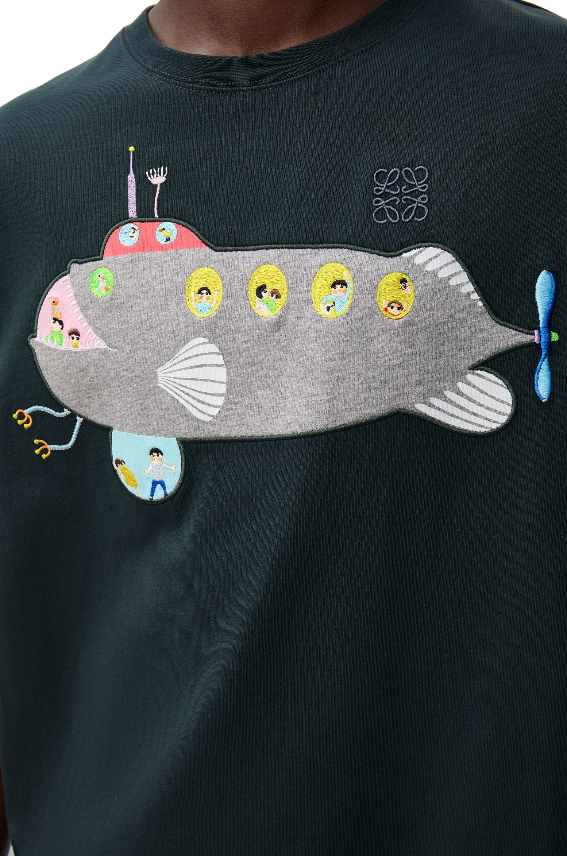 Loose fit T-shirt in cotton - 5