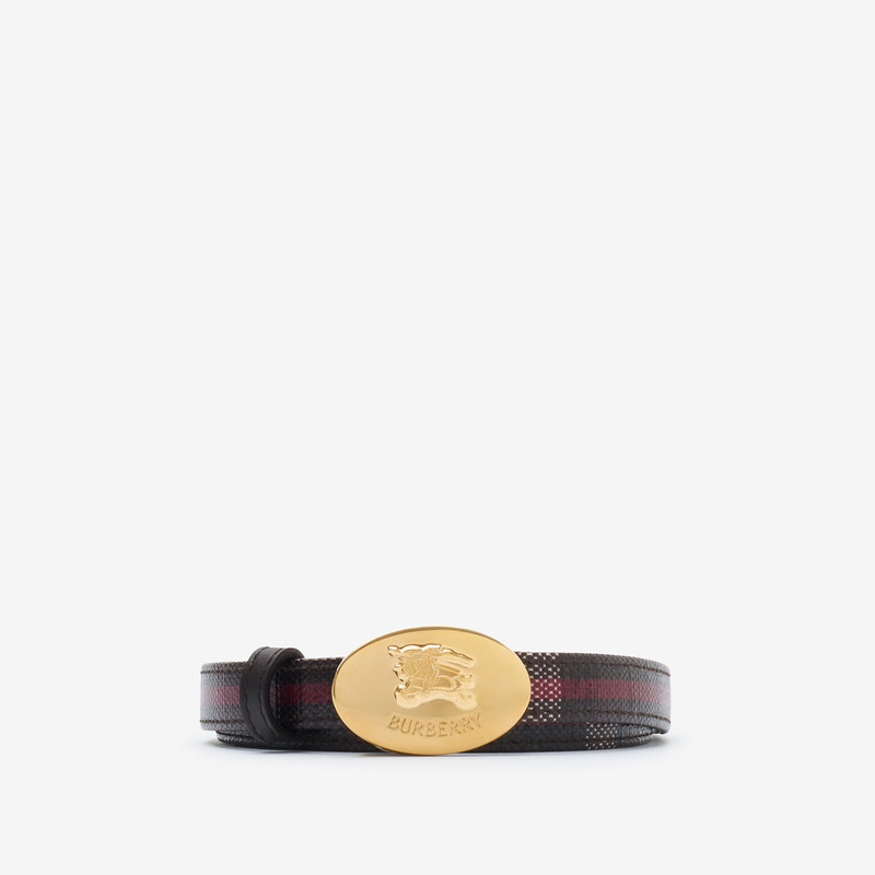 Thin Reversible Check Knight Stamp Belt​ 1