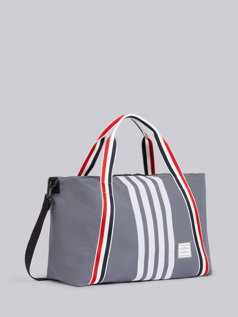 Medium Grey Ripstop Tricolor Webbing 4-Bar Crossbody Gym Bag 4