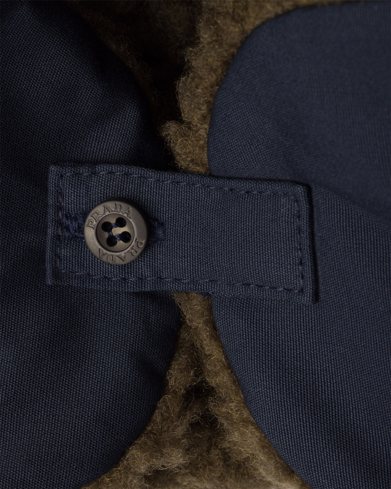 Poplin trapper hat with fleece lining 4