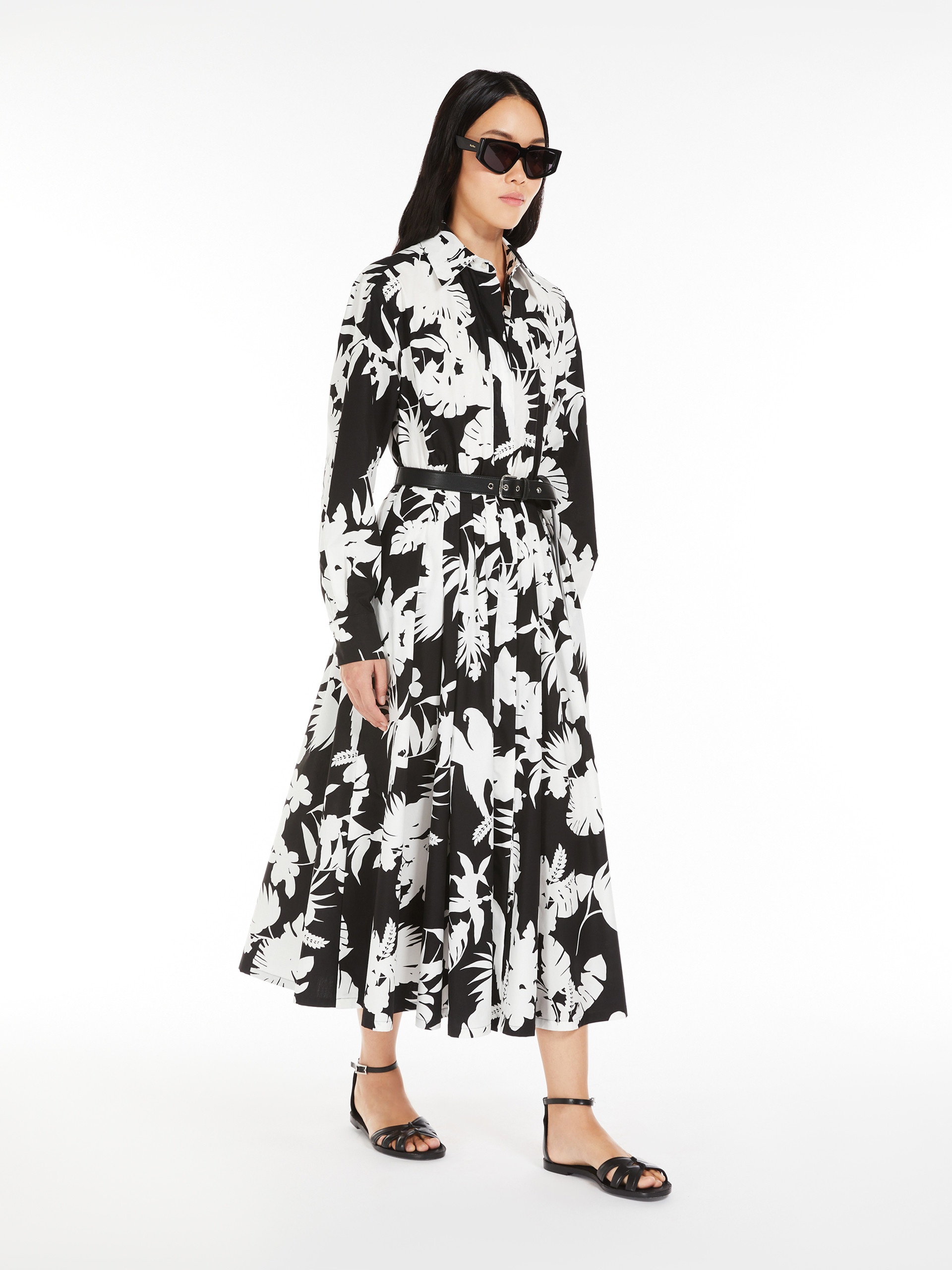 関税・送料込み★MAX MARA★Printed cotton shirtdress Max Mara USSEL Printed cotton shirt dress | REVERSIBLE