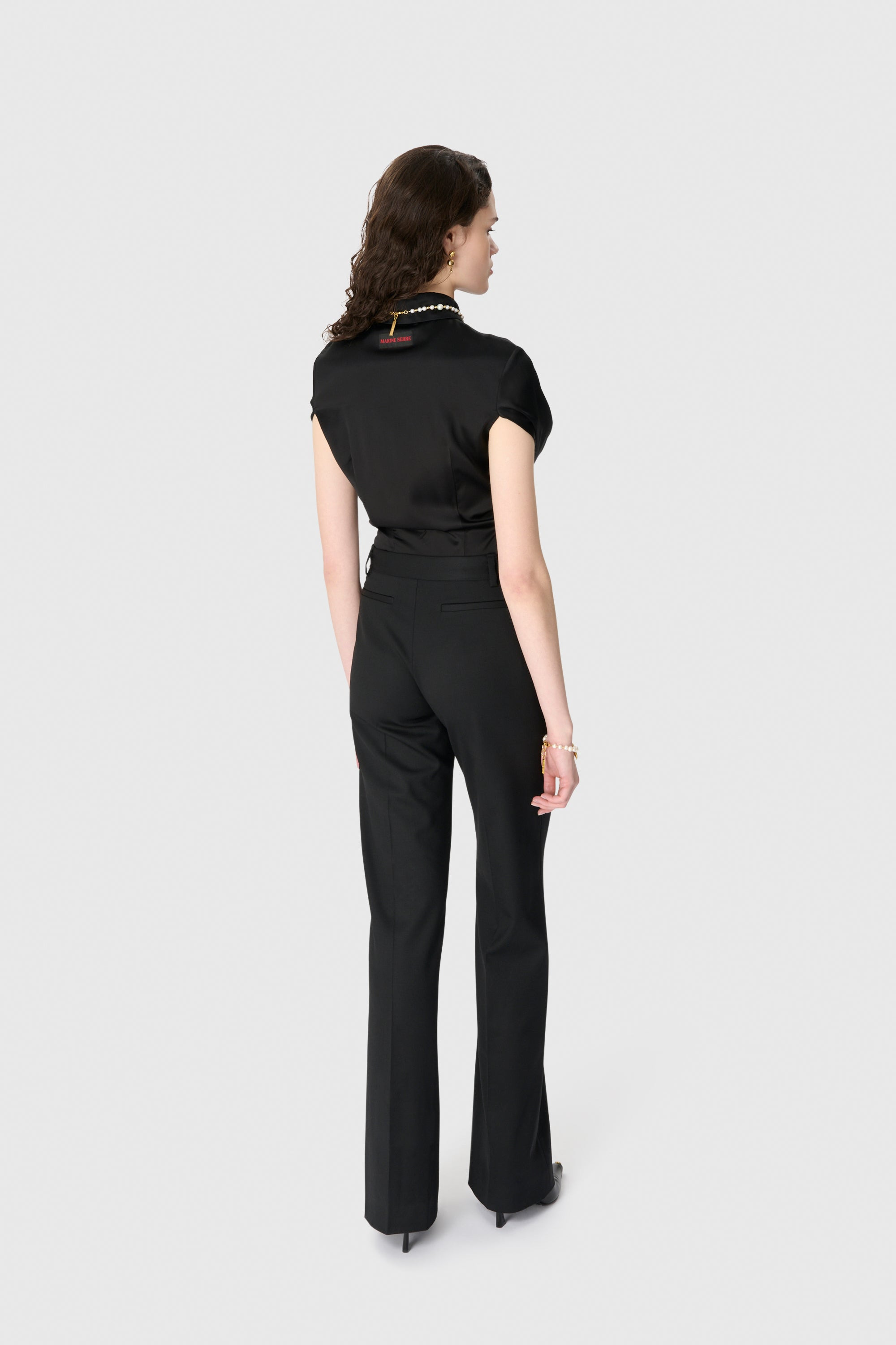 Wrapped Satin SS Fitted Shirt - 3