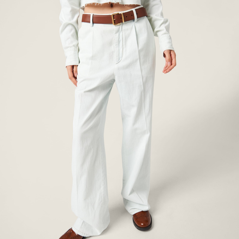 Chambray denim jeans 4