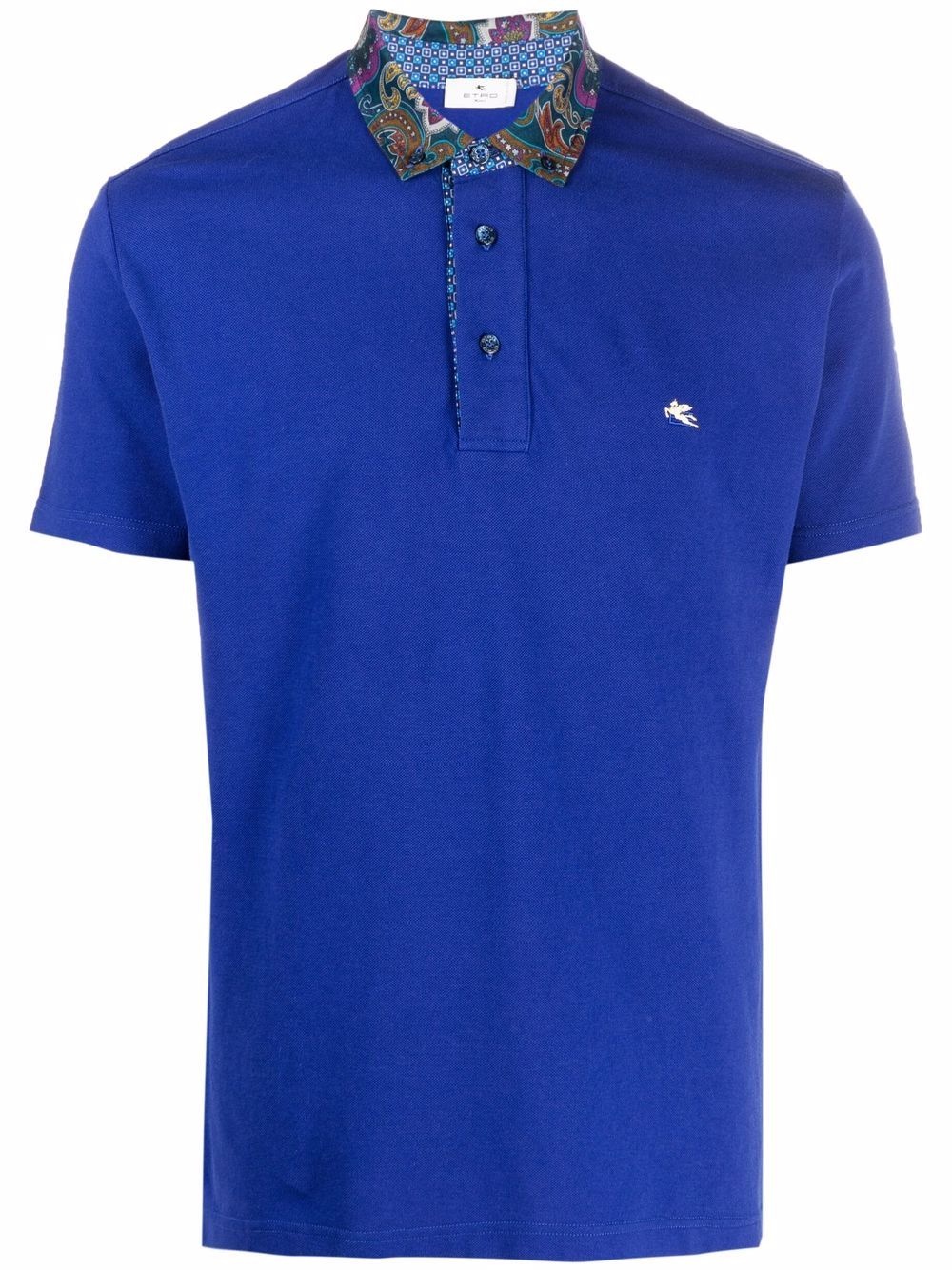 embroidered-logo polo shirt - 1