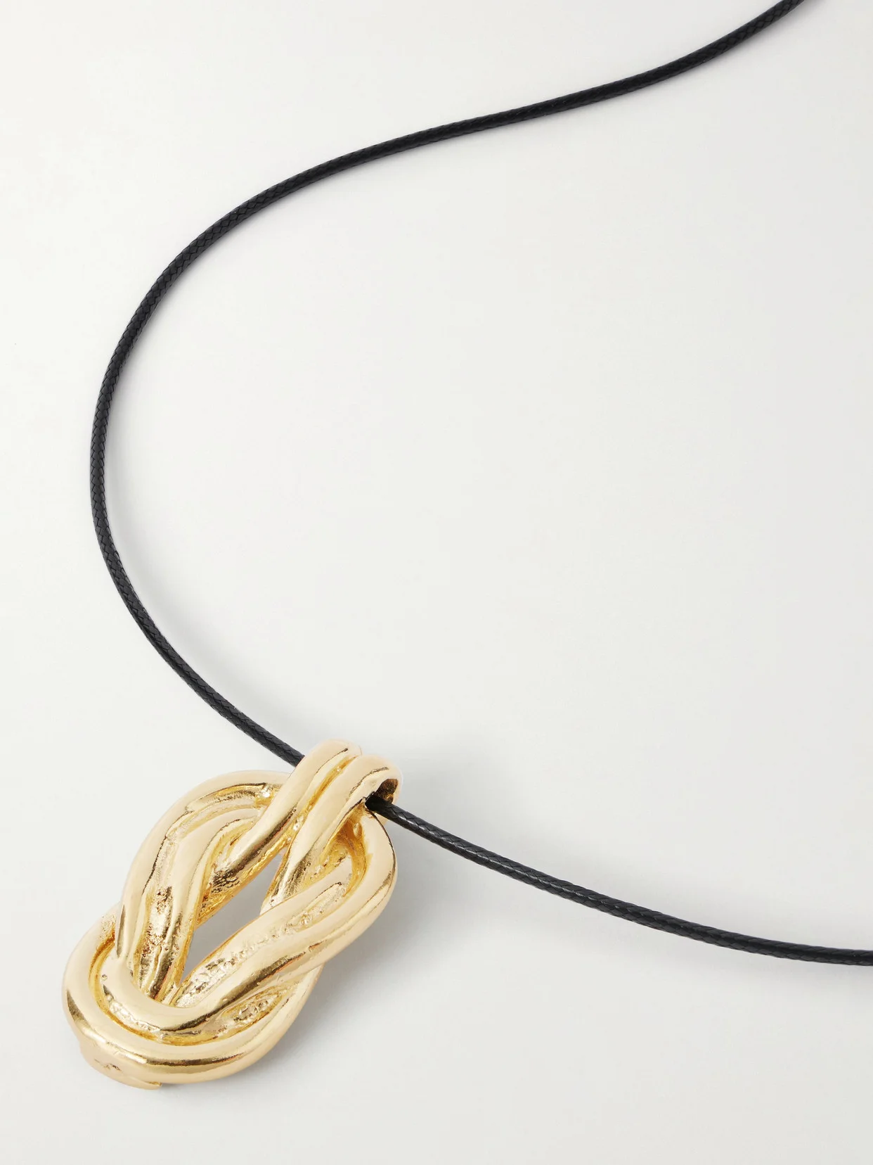 Hercules Gold-plated Cord Necklace - 1