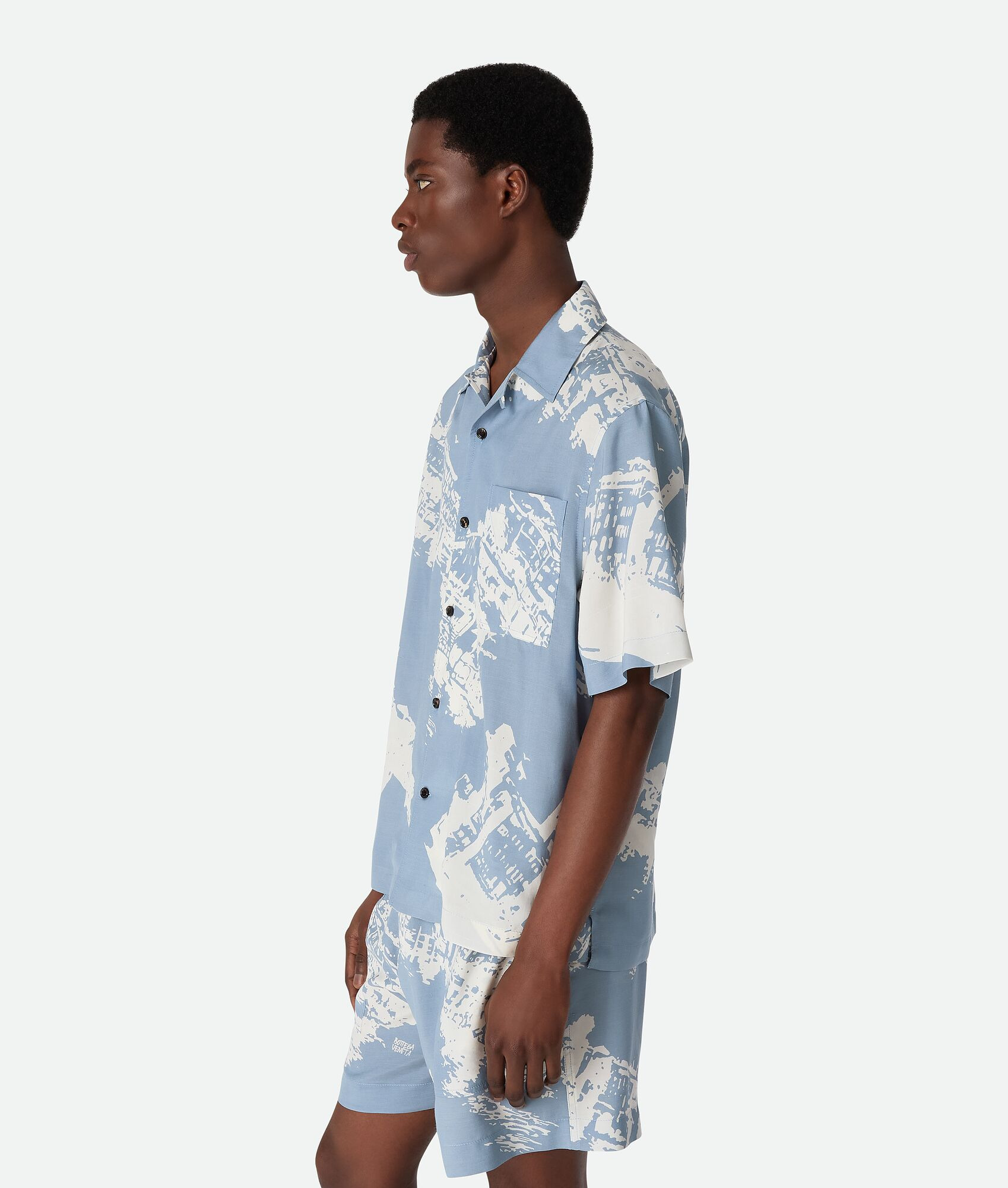 Italian Postcard Silk Shirt - 2