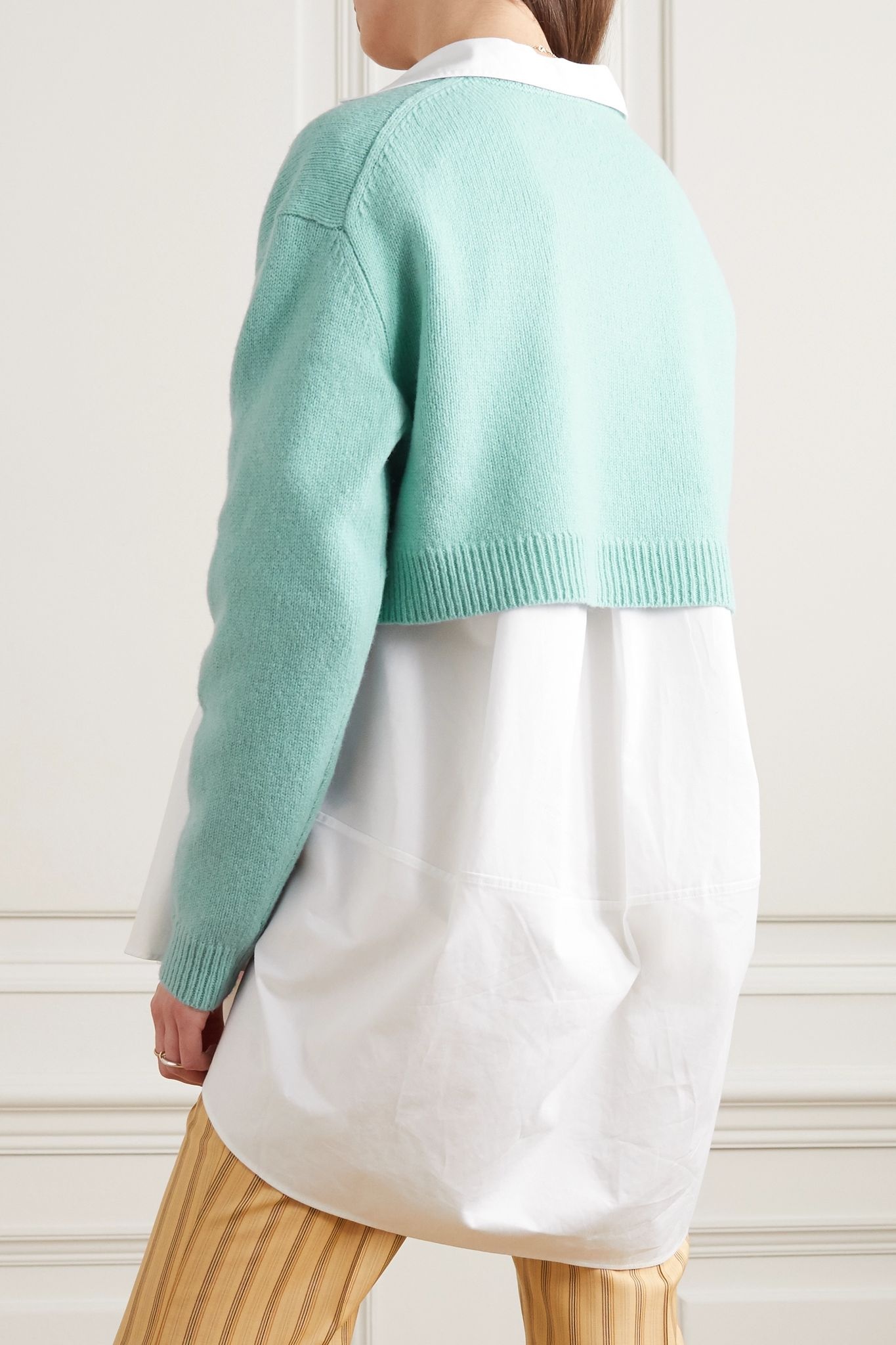 Cropped wool sweater - 4