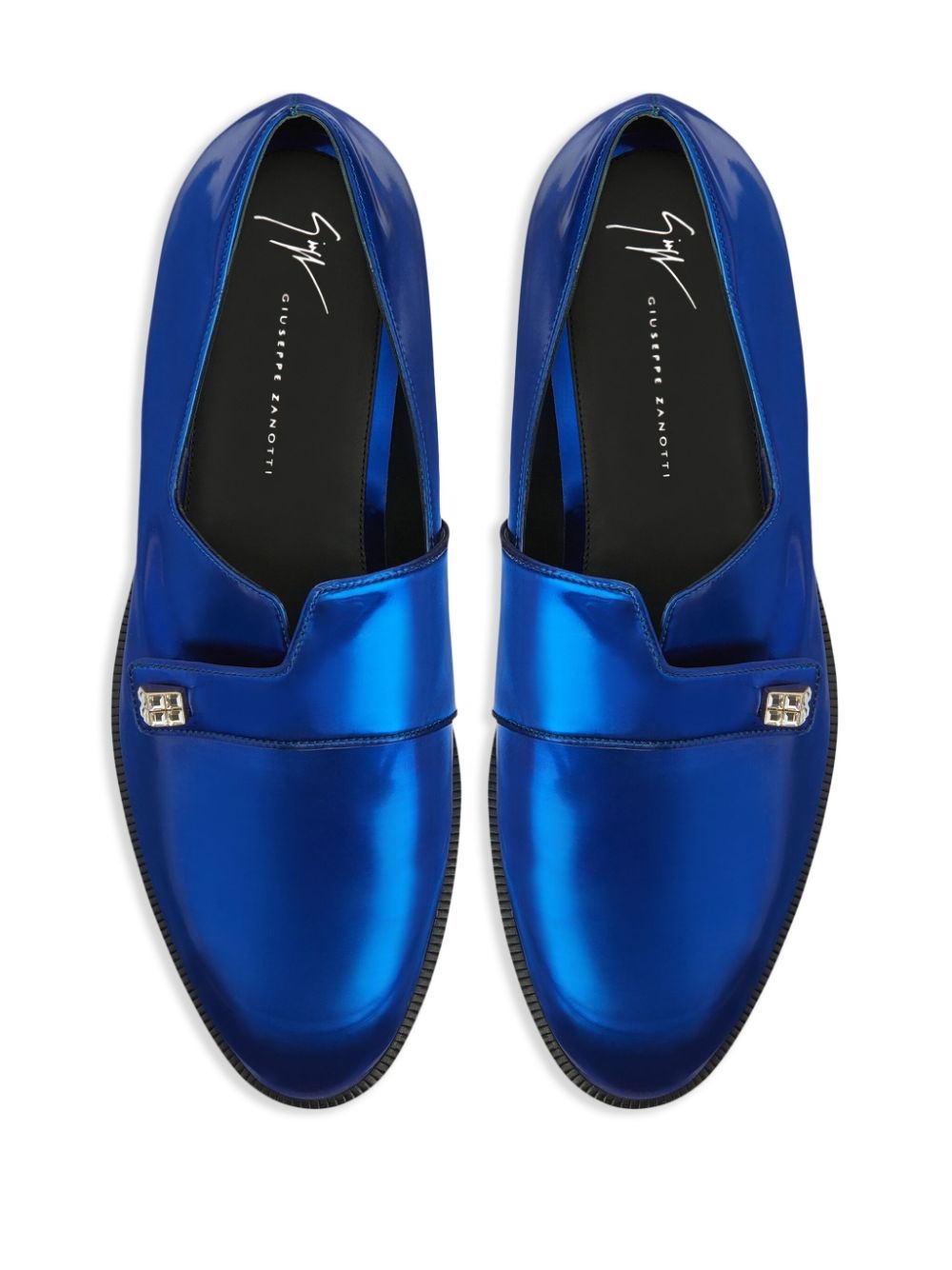 Marty metallic-effect loafers - 4
