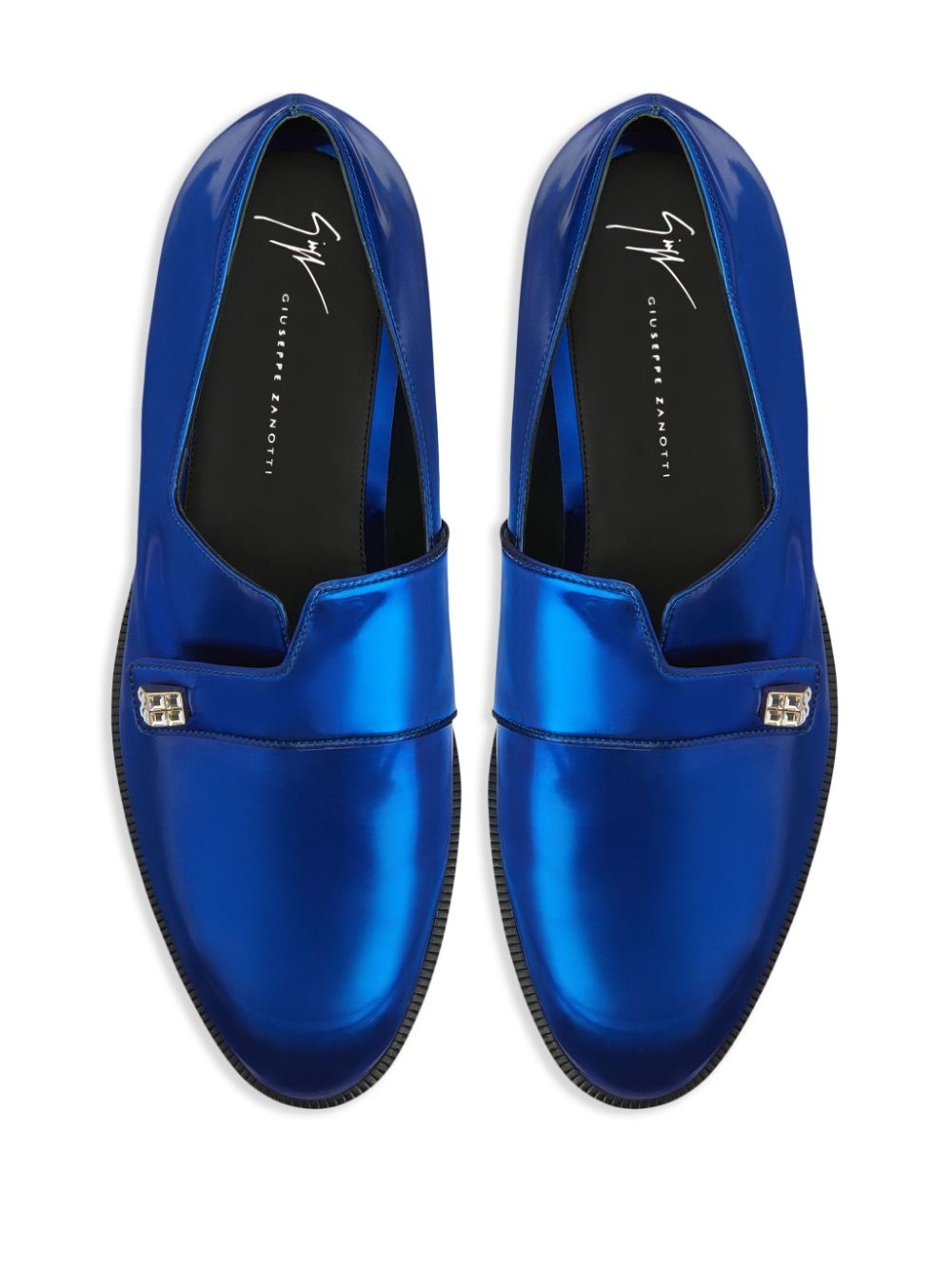 Marty metallic-effect loafers - 4