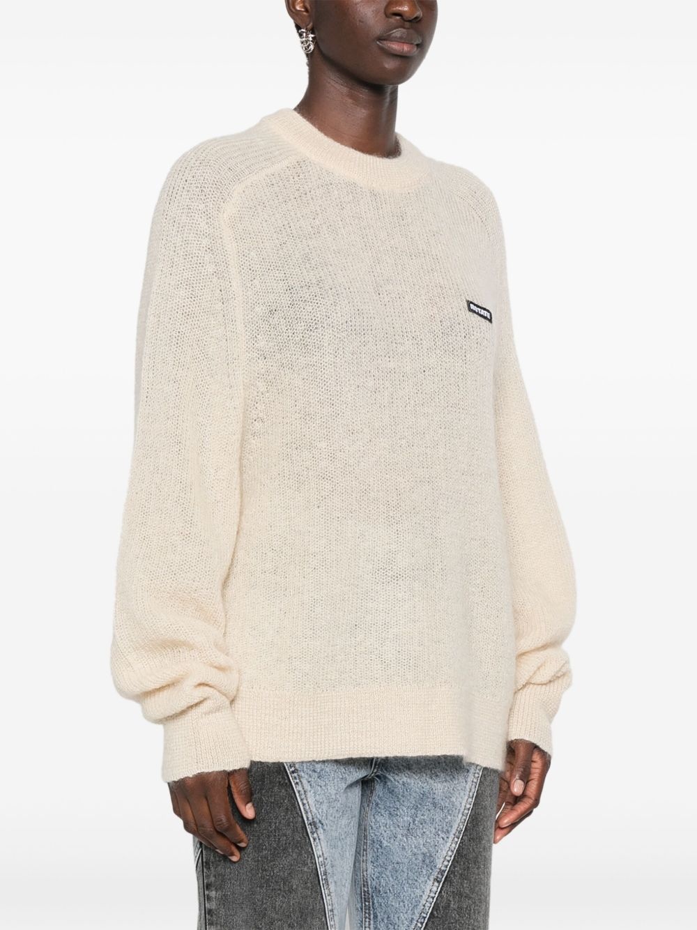 light-knit logo sweater - 3