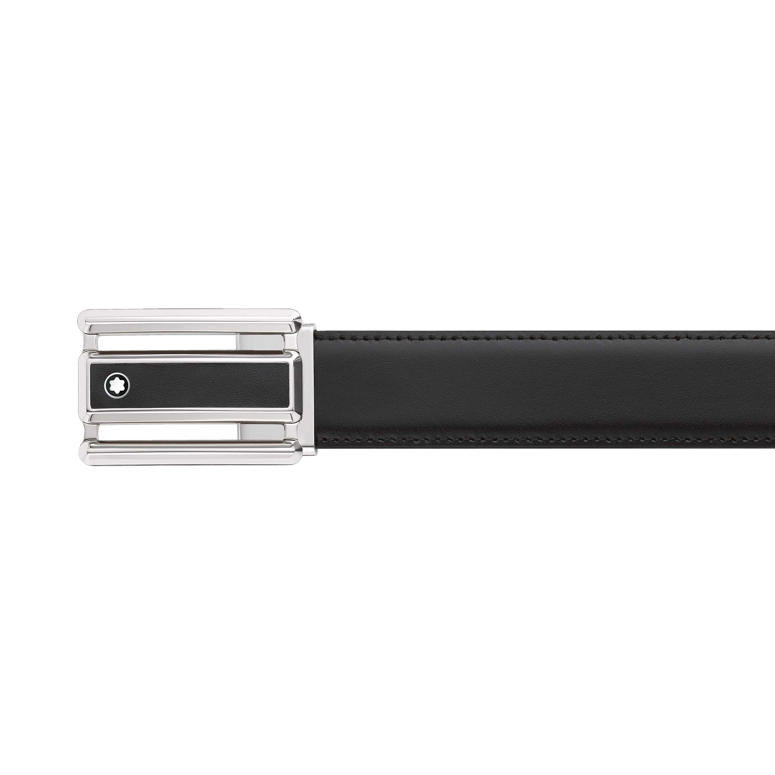 Black/brown 30 mm reversible leather belt - 4