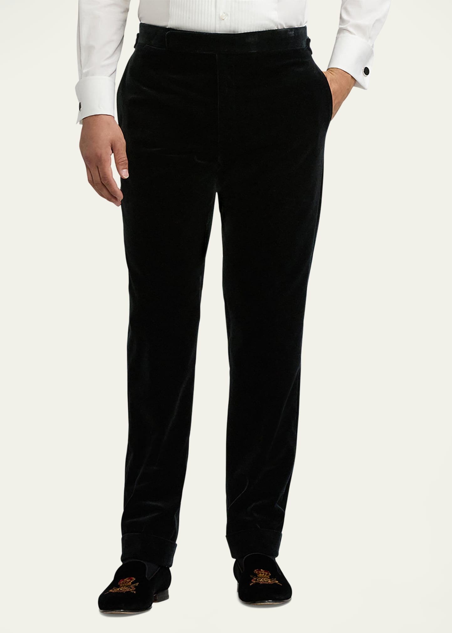 Men's Gregory Hand-Tailored Velvet Trousers - 4