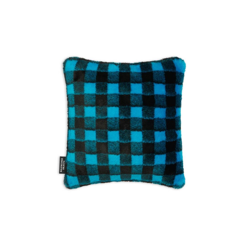 BALENCIAGA Vichy Cushion in Blue/black outlook