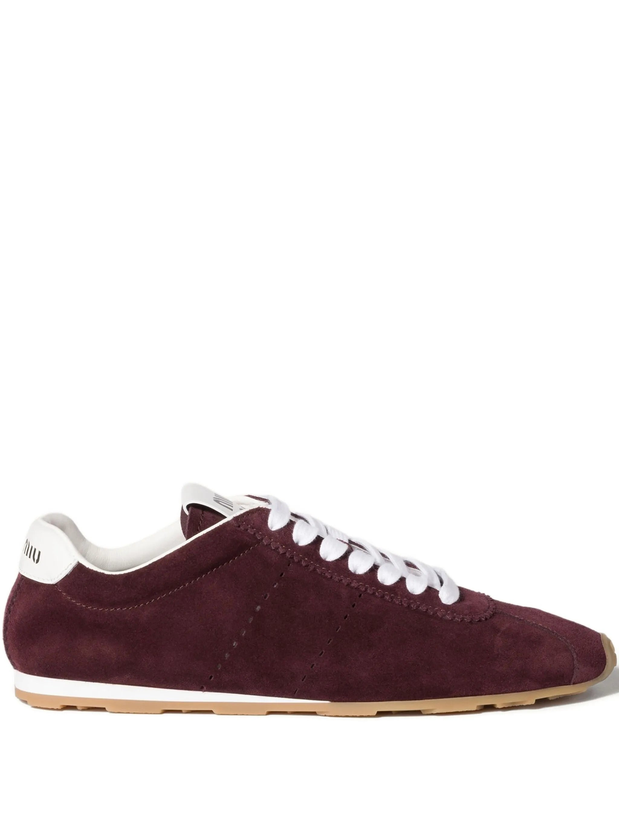 Miu Miu Plume Suede Sneakers - 1