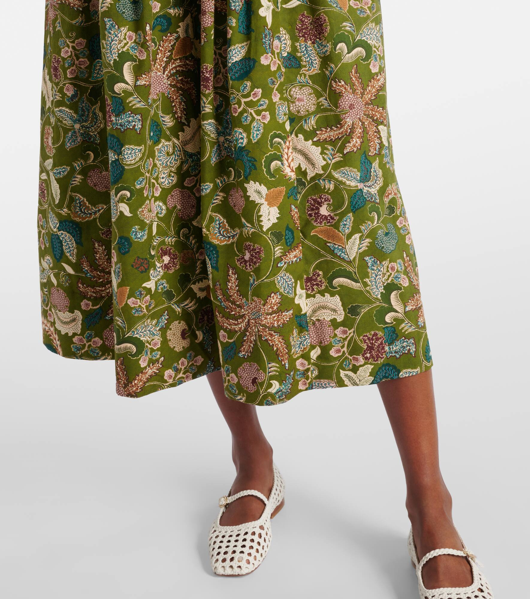 Elenora printed cotton midi dress - 5