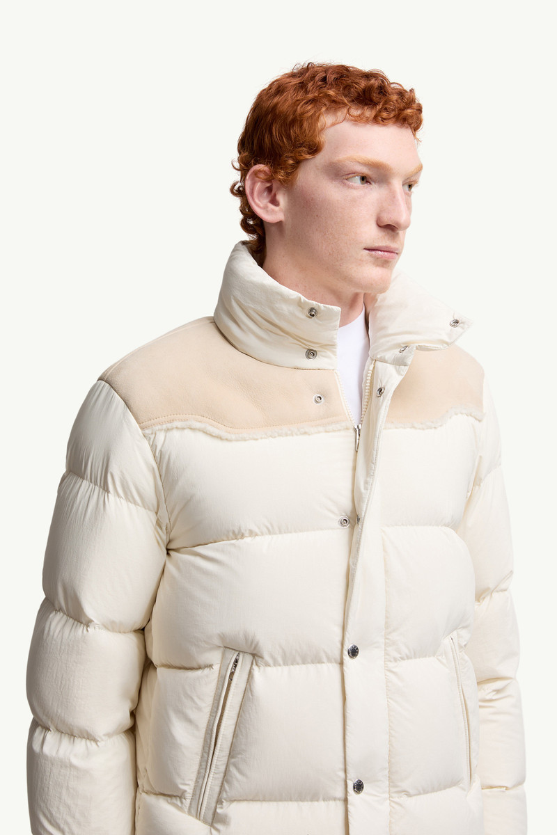 Verine Suede-Trimmed Short Down Jacket 6