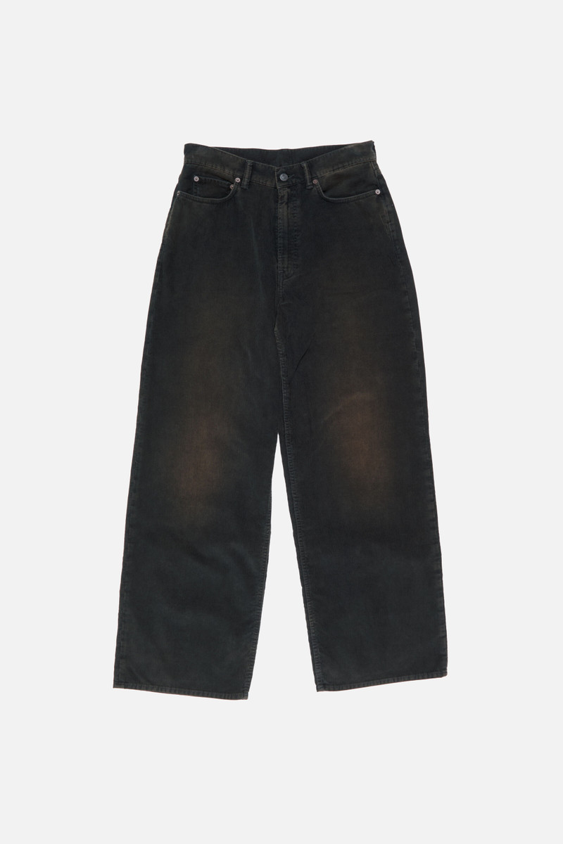 Corduroy trousers - Black - 1