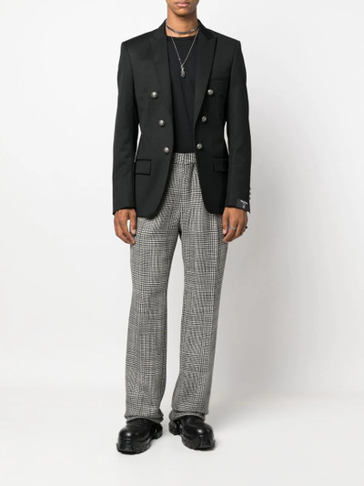 Balmain button-detailing slim blazer outlook