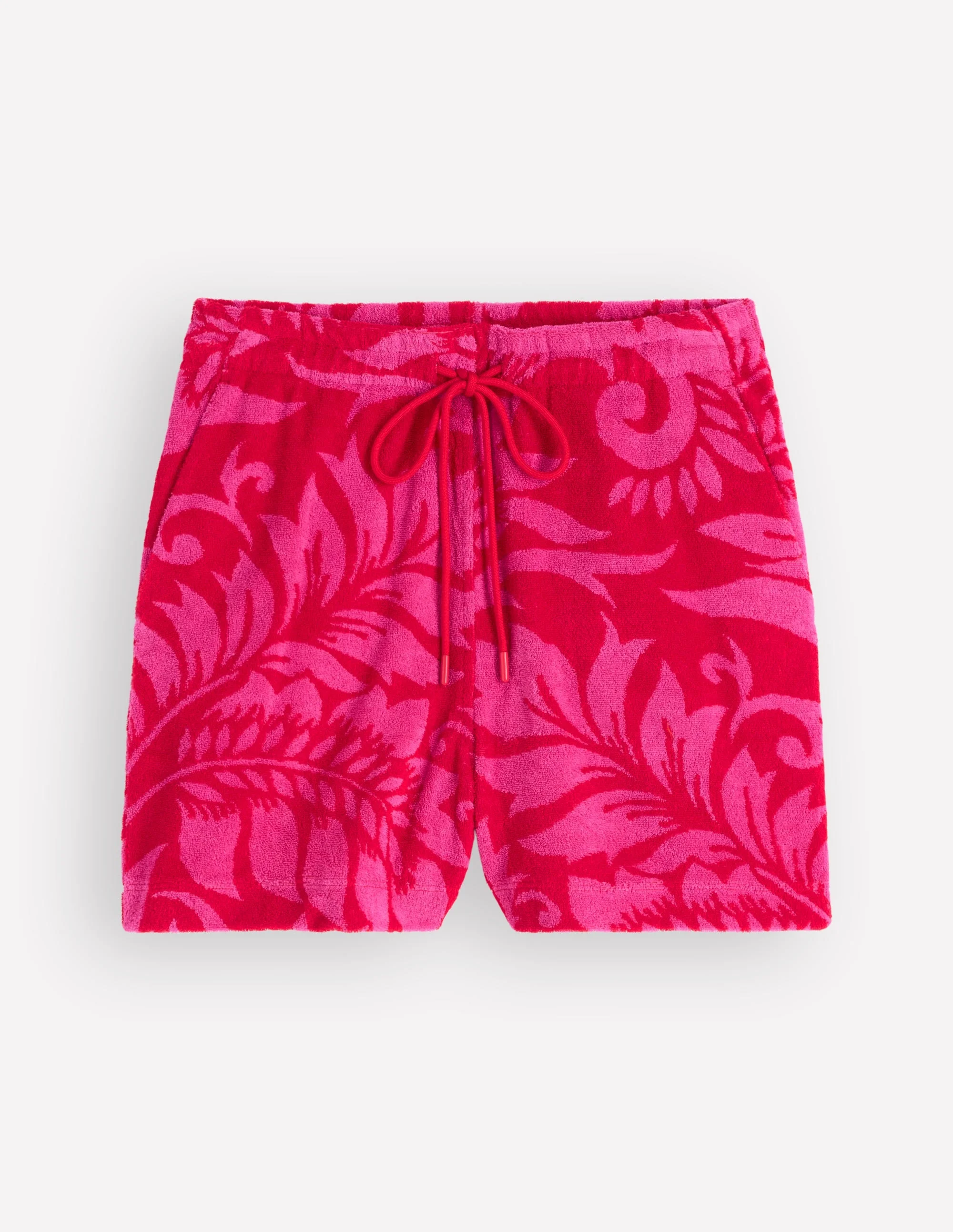 Islington Towelling Shorts-Salsa, Floral - 1